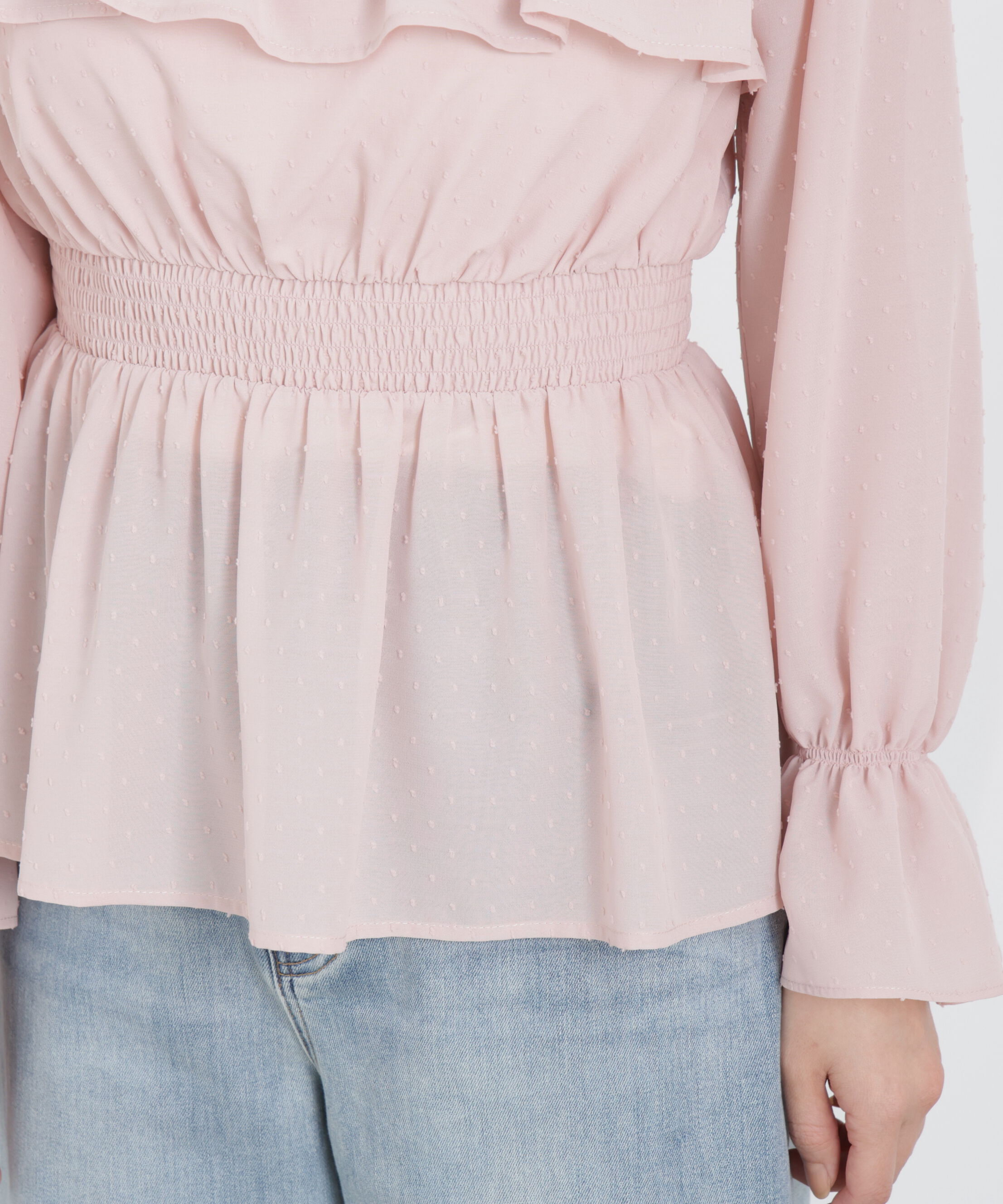 PROPORTION BODY DRESSING「＜ウォッシャブル＞フリルシャーリングブラウス　26SS」|シャツ・ブラウス|