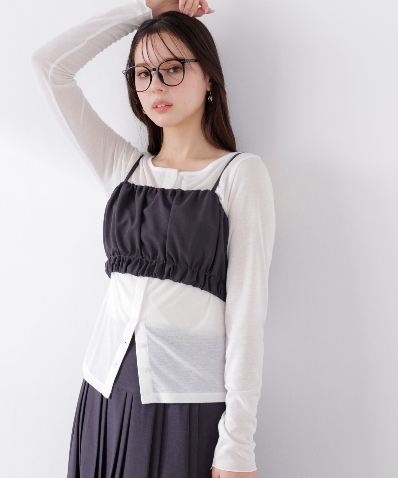 PROPORTION BODY DRESSING「ギャザービスチェ　26SS」|シャツ・ブラウス|