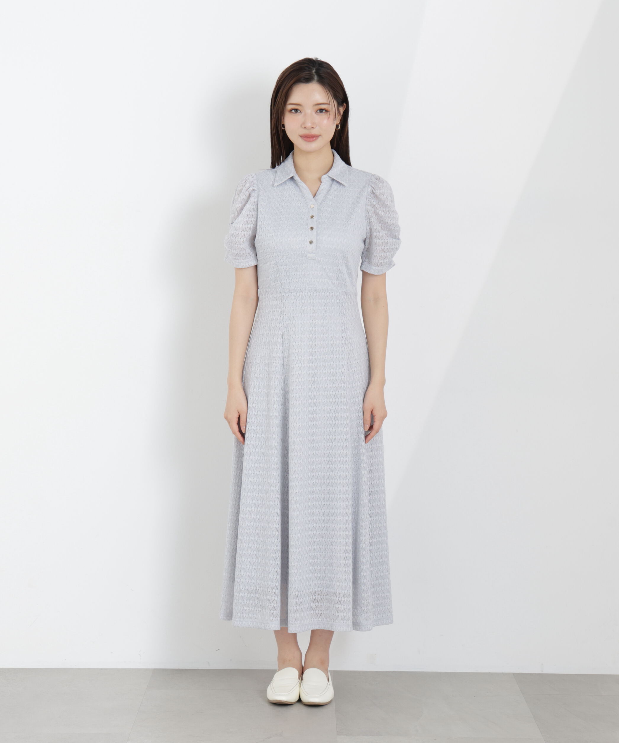 PROPORTION BODY DRESSING「ストレッチレース襟付きワンピース　26SS」|ワンピース|