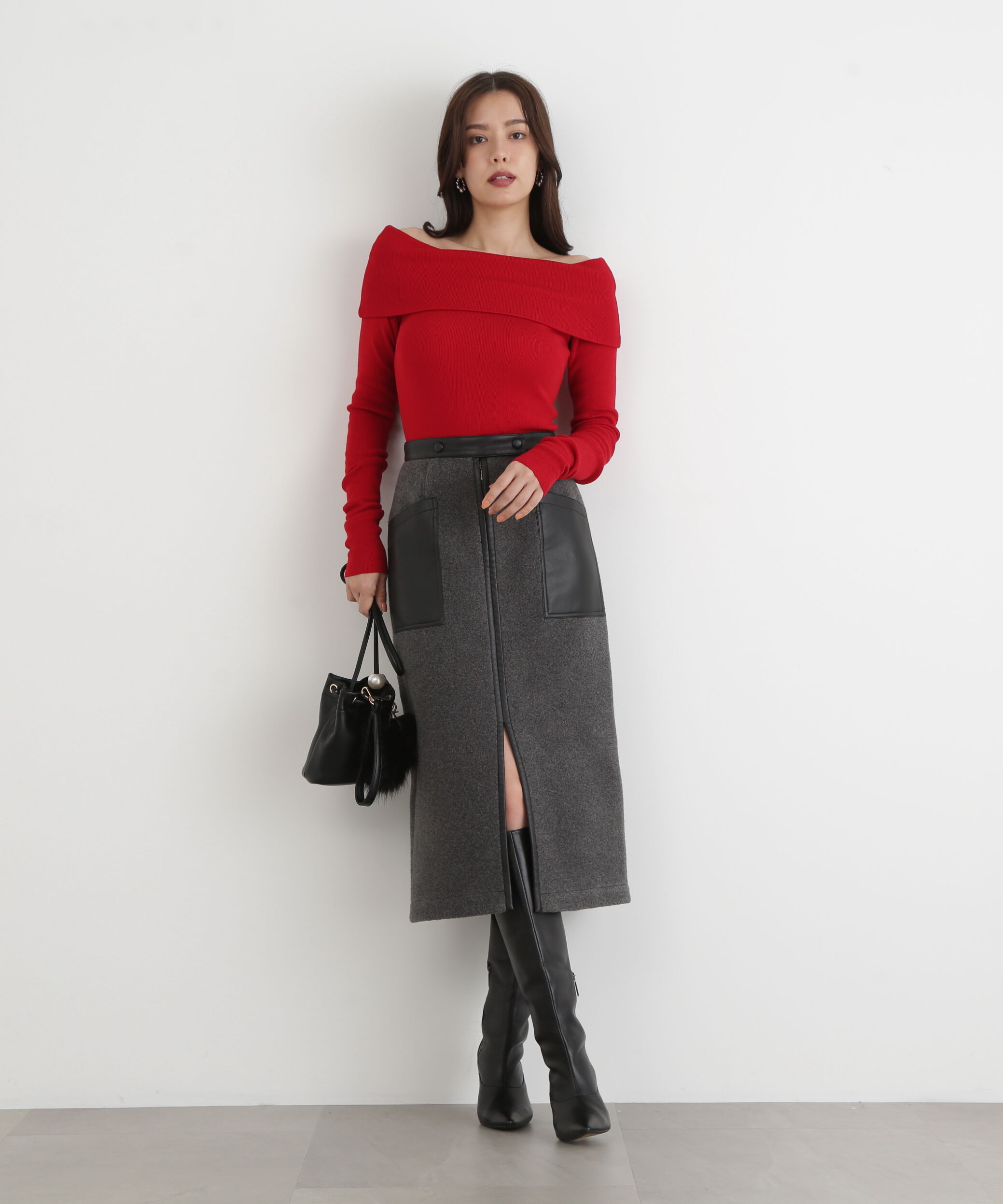  「◆オフショルダー２ＷＡＹニットプルオーバー」|ニット・セーター|