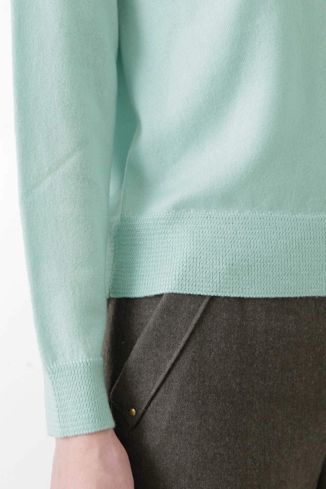  「柄編み使いラグランプルオーバー」|ニット・セーター|