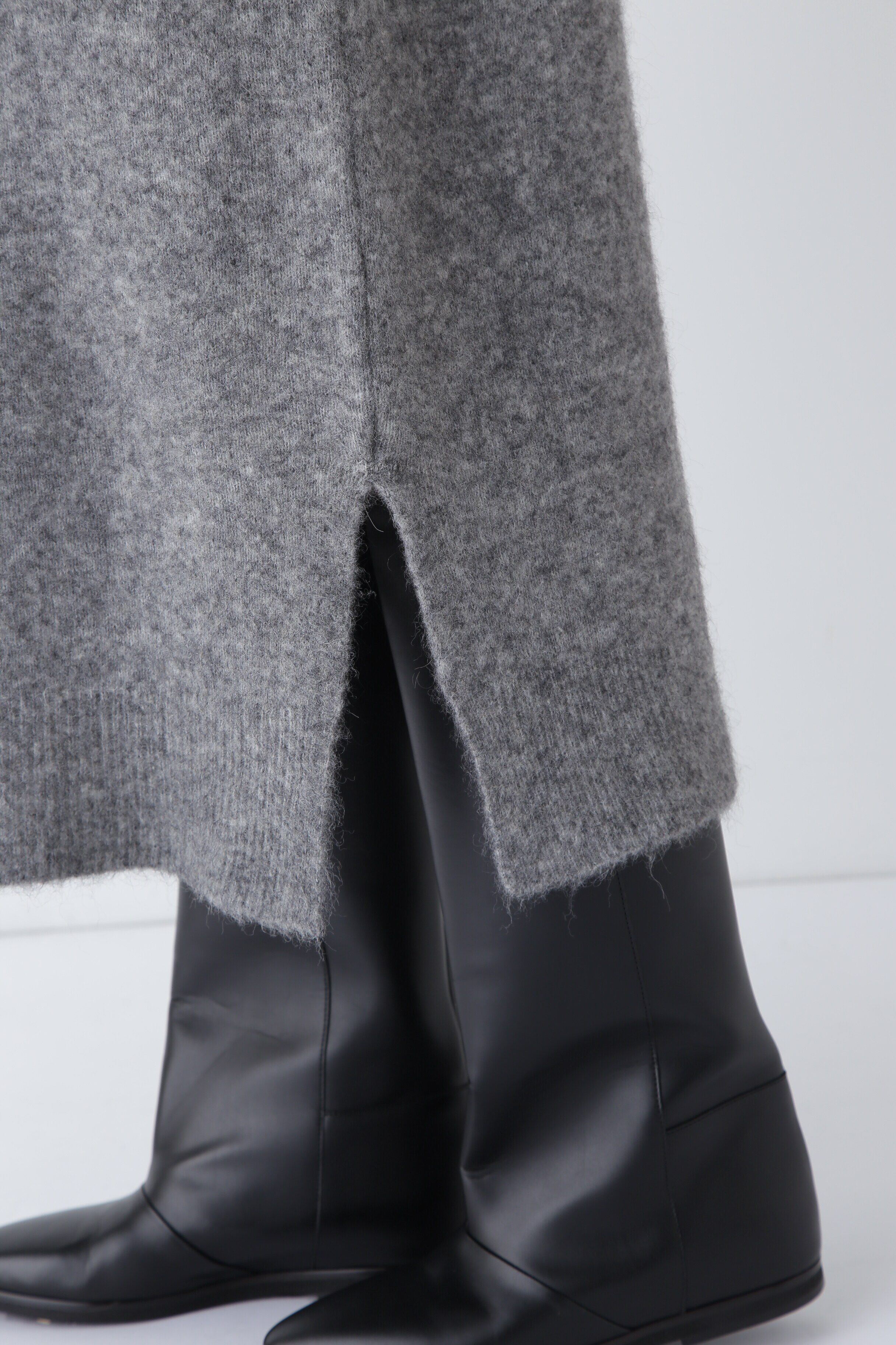  「◆モヘア混フーディーニットワンピース」|ワンピース|