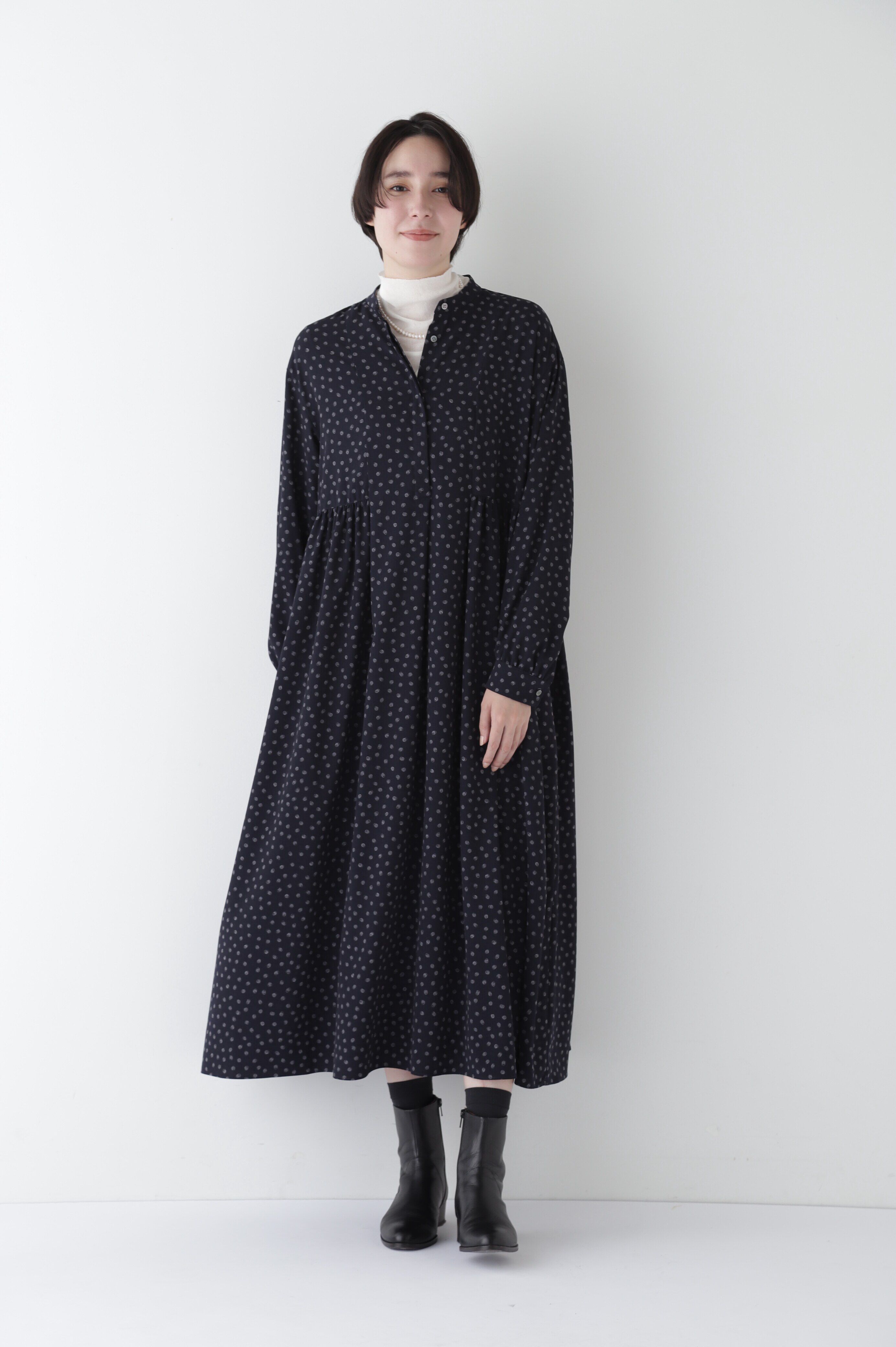  「◆デシンドットプリントワンピース」|ワンピース|