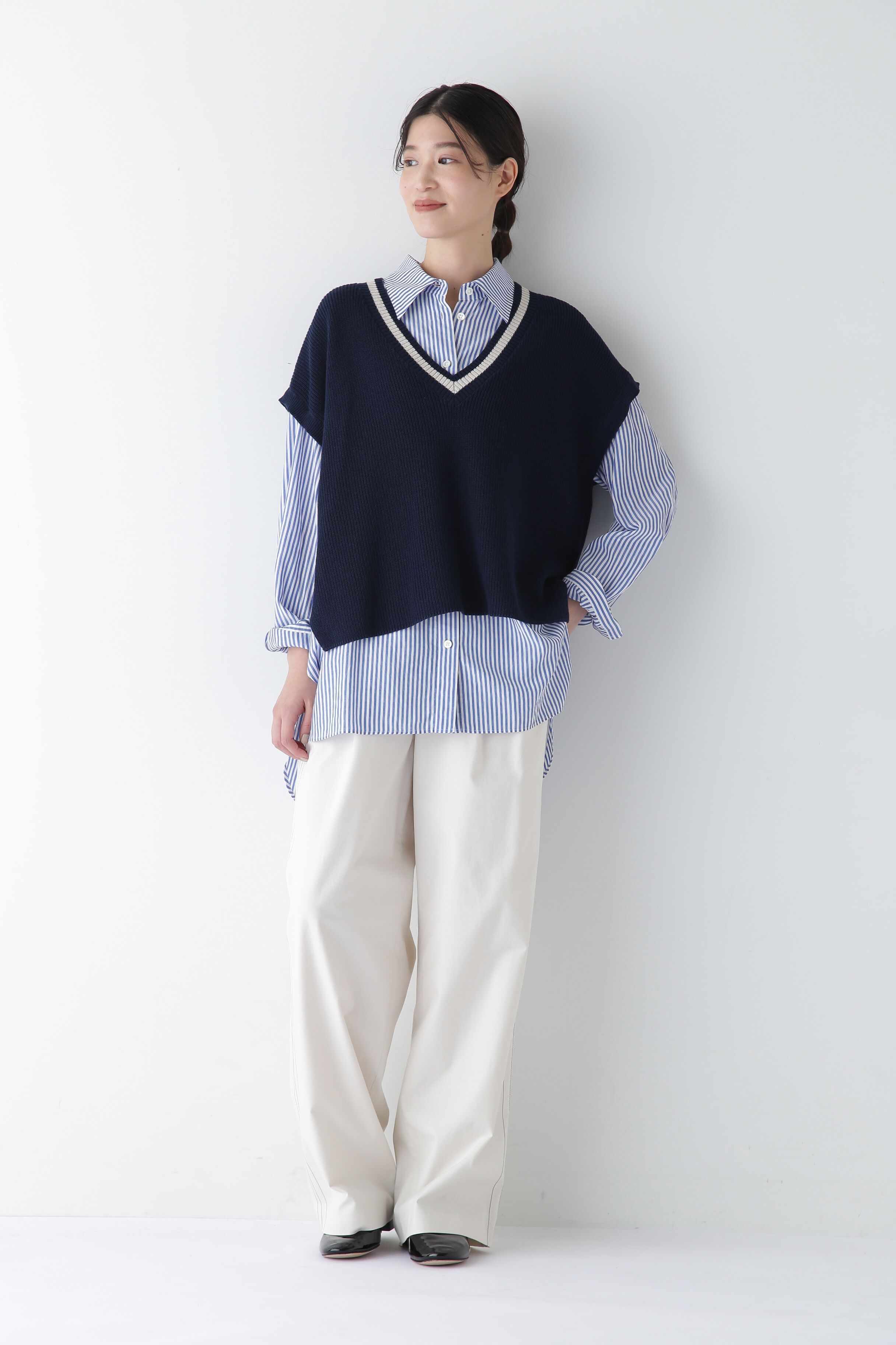  「◆OGC/キュプラ2タックイージーセミワイドパンツ」|その他|