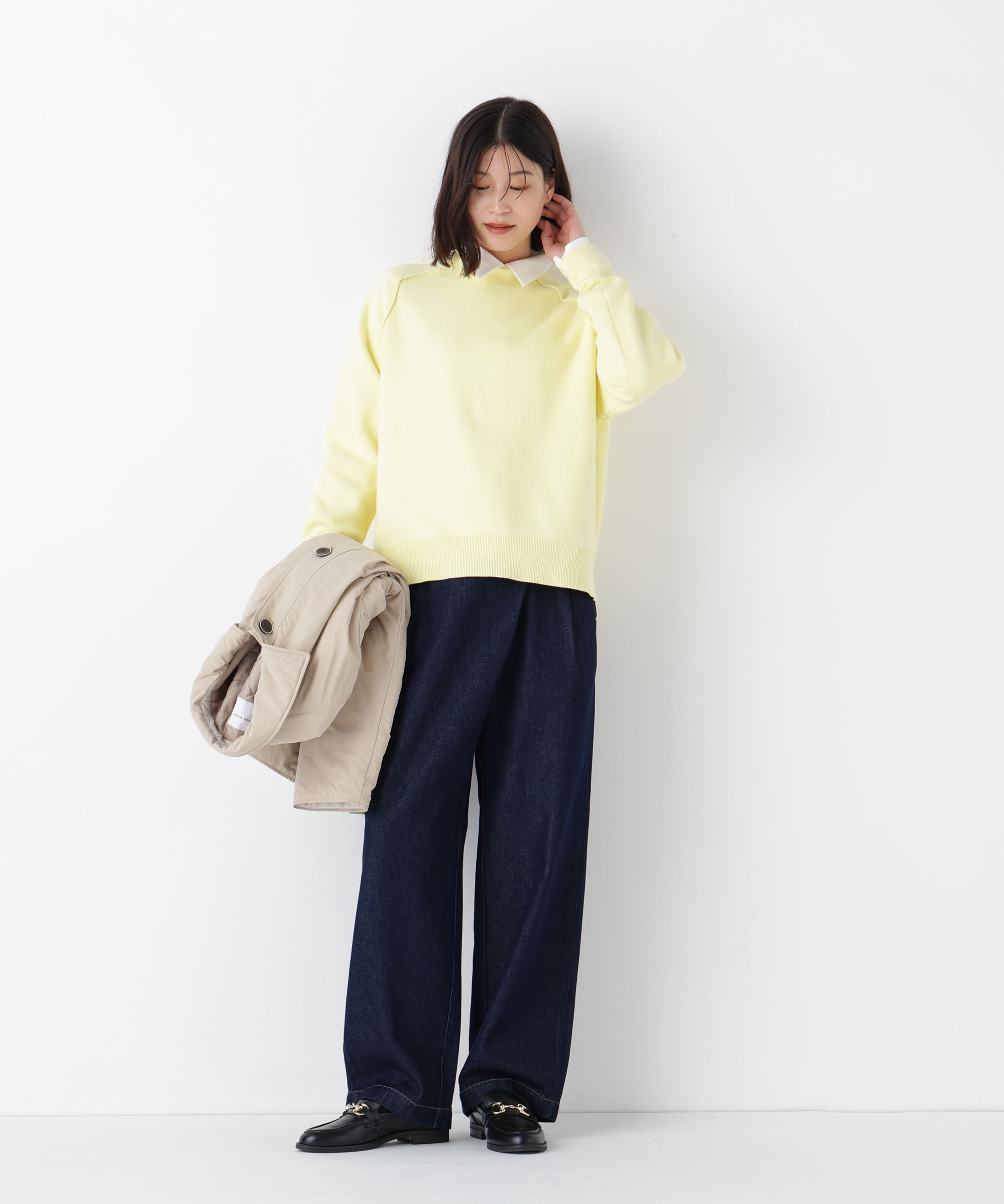  「◆《ウォッシャブル》ソフトデニムバレルパンツ」|その他|