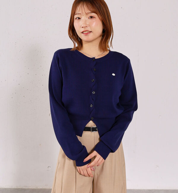 archives「シェルプレートクロスボタンニットカーディガン」|カーディガン|