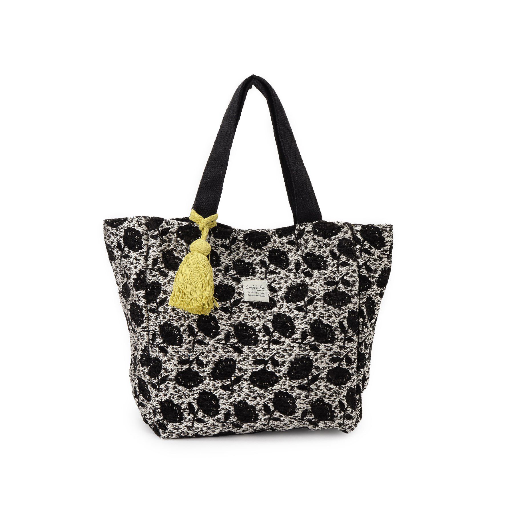 SHOO･LA･RUE「インド製ジャカードランチトートバッグ」|トートバッグ|ライトグレー(411