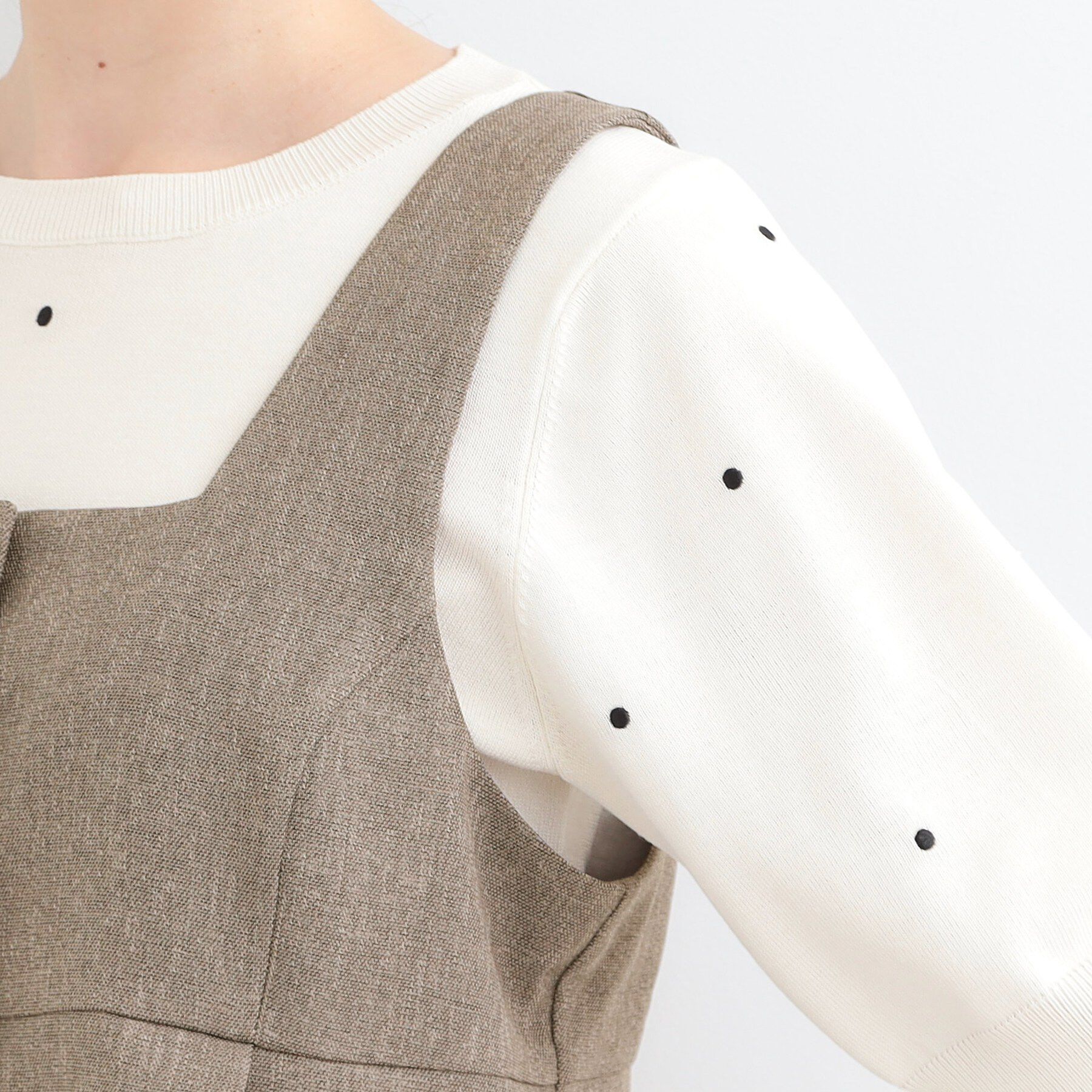 SHOO･LA･RUE「【2点セット/S-LL】大人っぽく上品に見える 麻調セットアップ」|スーツ|