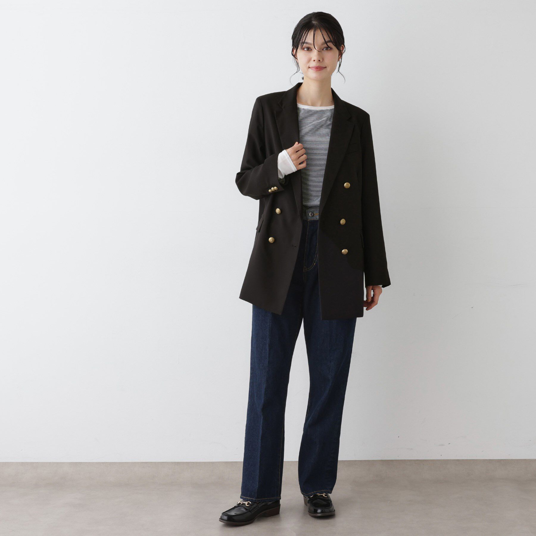 Dessin「ウール混ダブルジャケット」|テーラードジャケット|