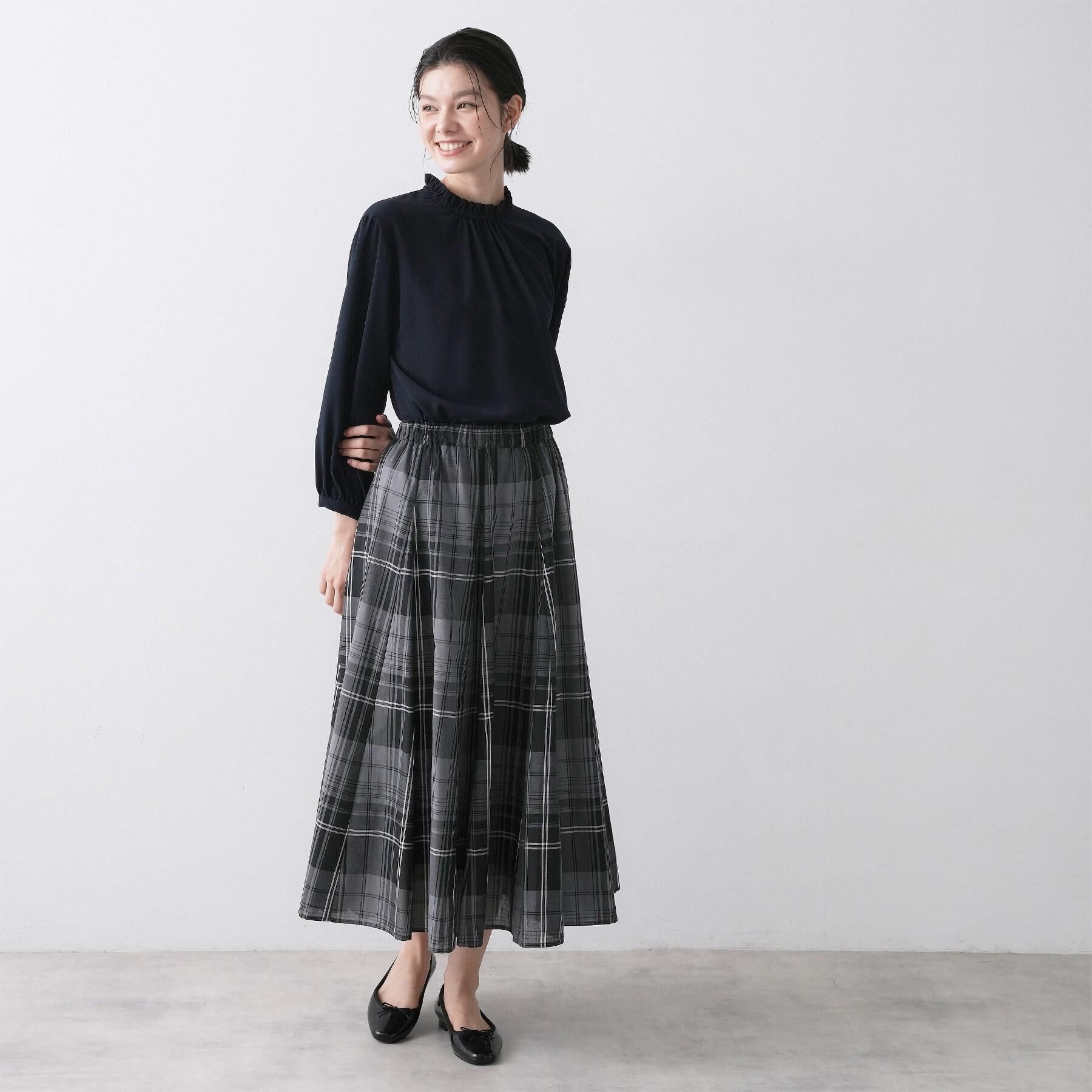 Dessin「【入卒/セレモニー/洗える】フリルネックジョーゼットブラウス」|シャツ・ブラウス|