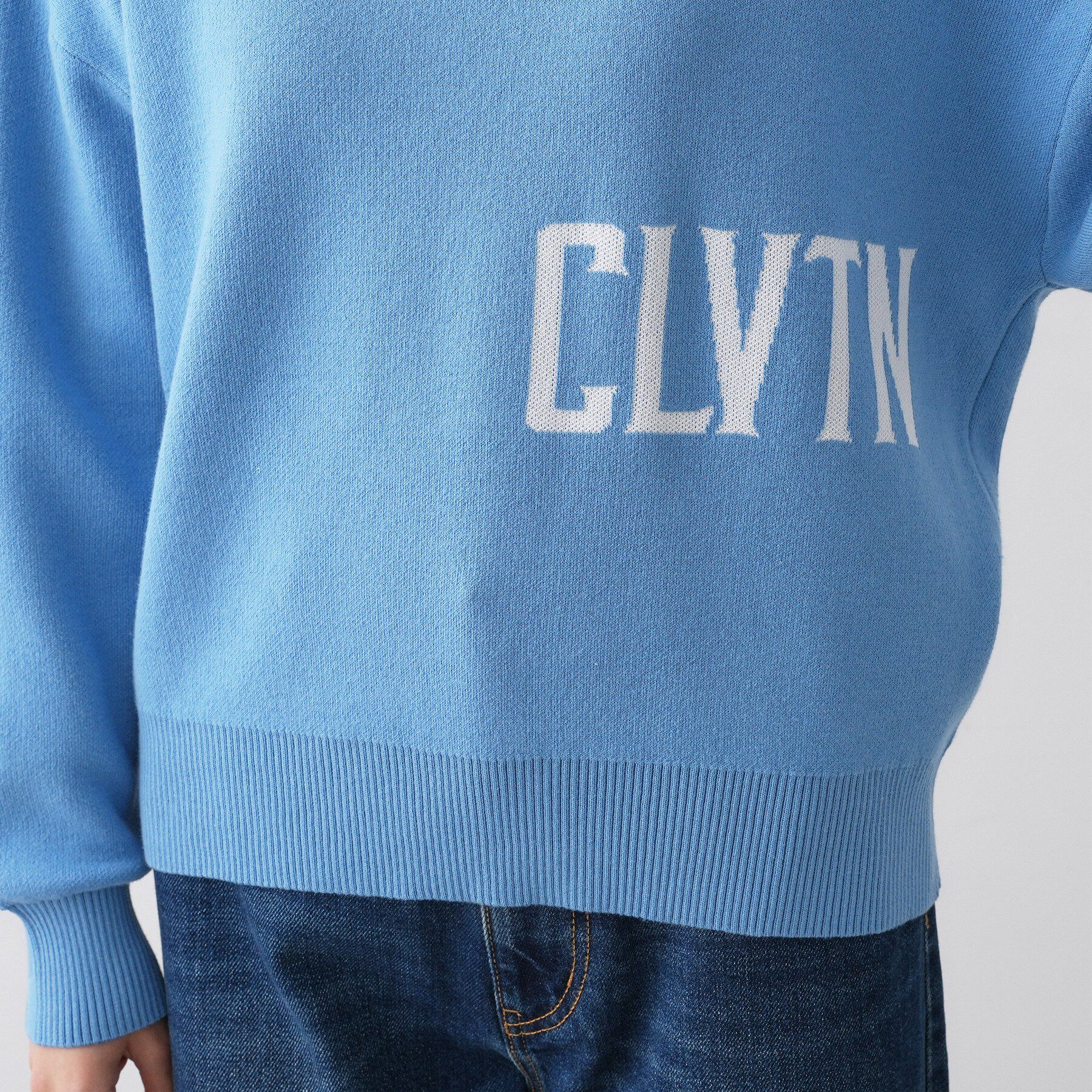 Dessin「【ユニセックス/洗える】ロゴコットンジャカード」|ニット・セーター|