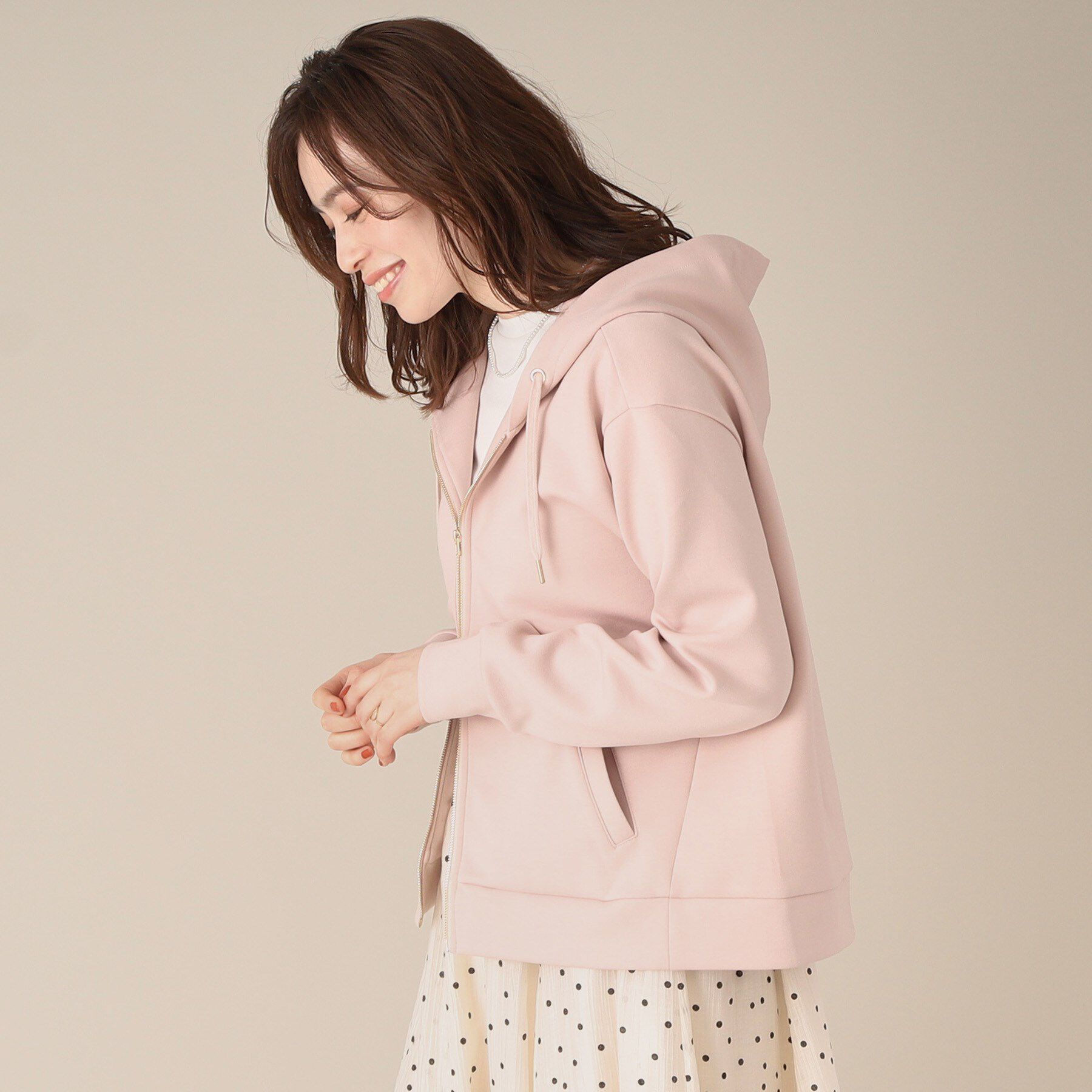 ITS&rsquo;DEMO「【手洗い可】ダブルジップダンボールパーカ」|パーカー|