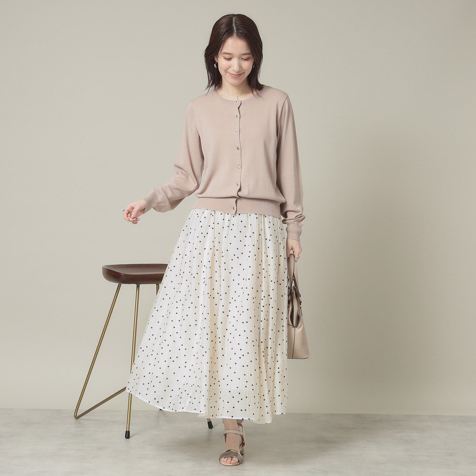 ITS&rsquo;DEMO「【UVカット／アンチピリング／手洗い可】クルーニットカーディガン」|カーディガン|