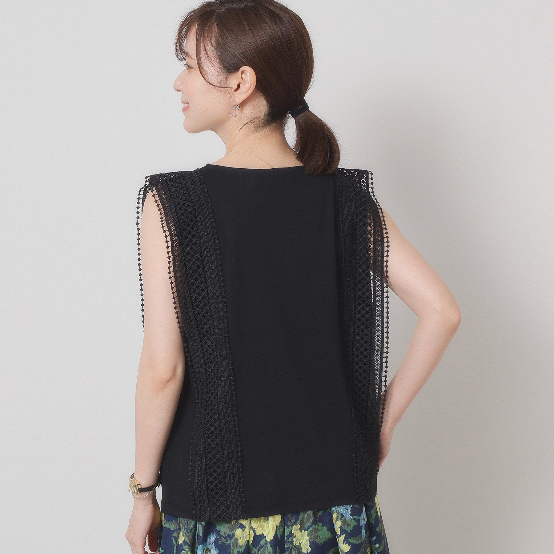 ITS&rsquo;DEMO「【洗濯機OK】ショルダーレースプルオーバー」|Tシャツ・カットソー|