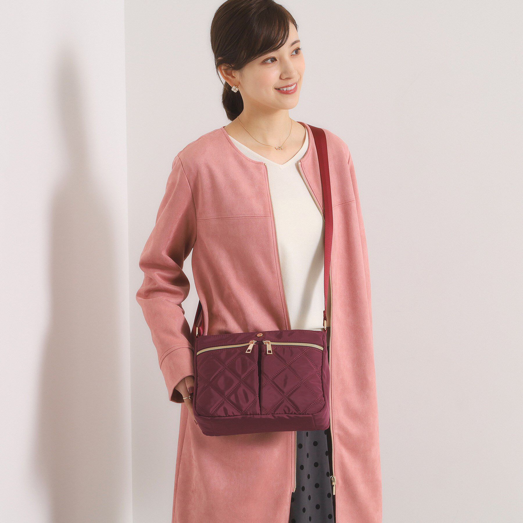 ITS&rsquo;DEMO「【10ポケット】収納アドバイザーキルトミニショルダー」|ショルダー・メッセンジャー|