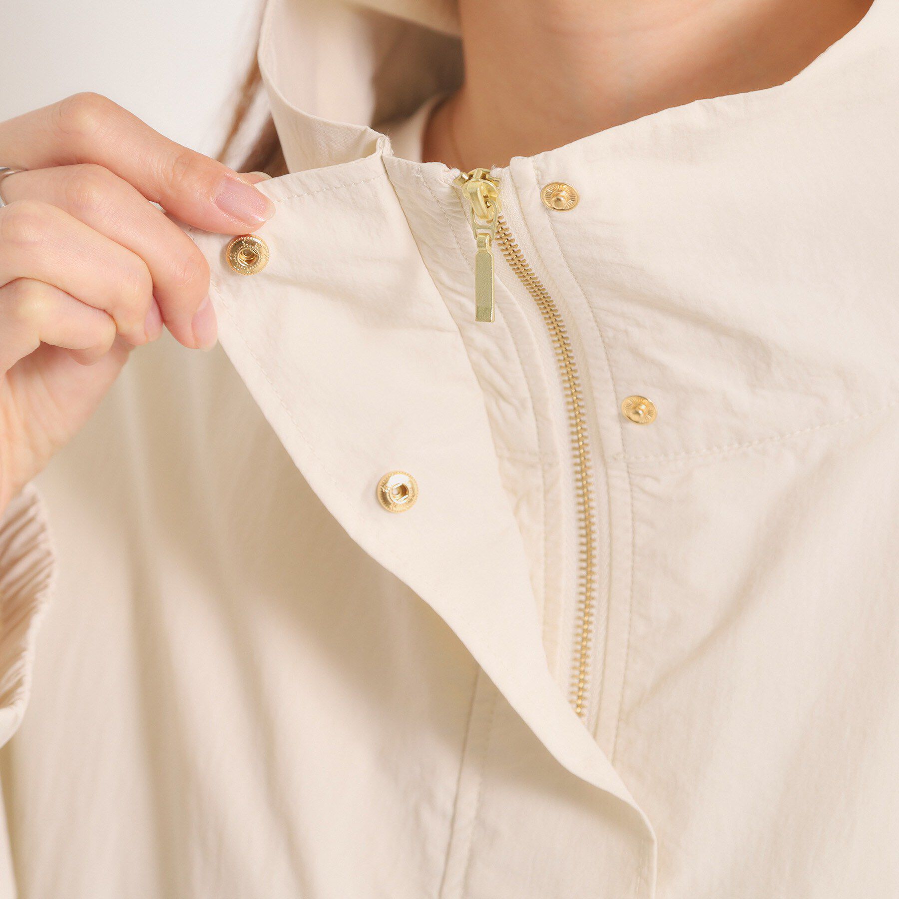 ITS&rsquo;DEMO「【手洗い可／シルエット調整可】ナイロンマンパ」|ブルゾン・スタジャン|