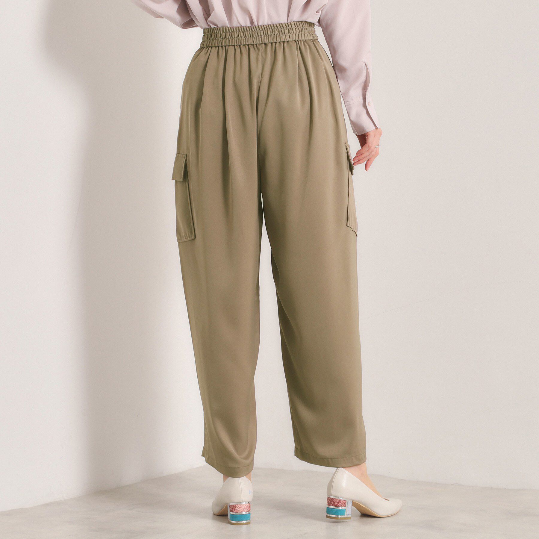 ITS&rsquo;DEMO「【手洗い可】サテンカーゴパンツ」|その他|