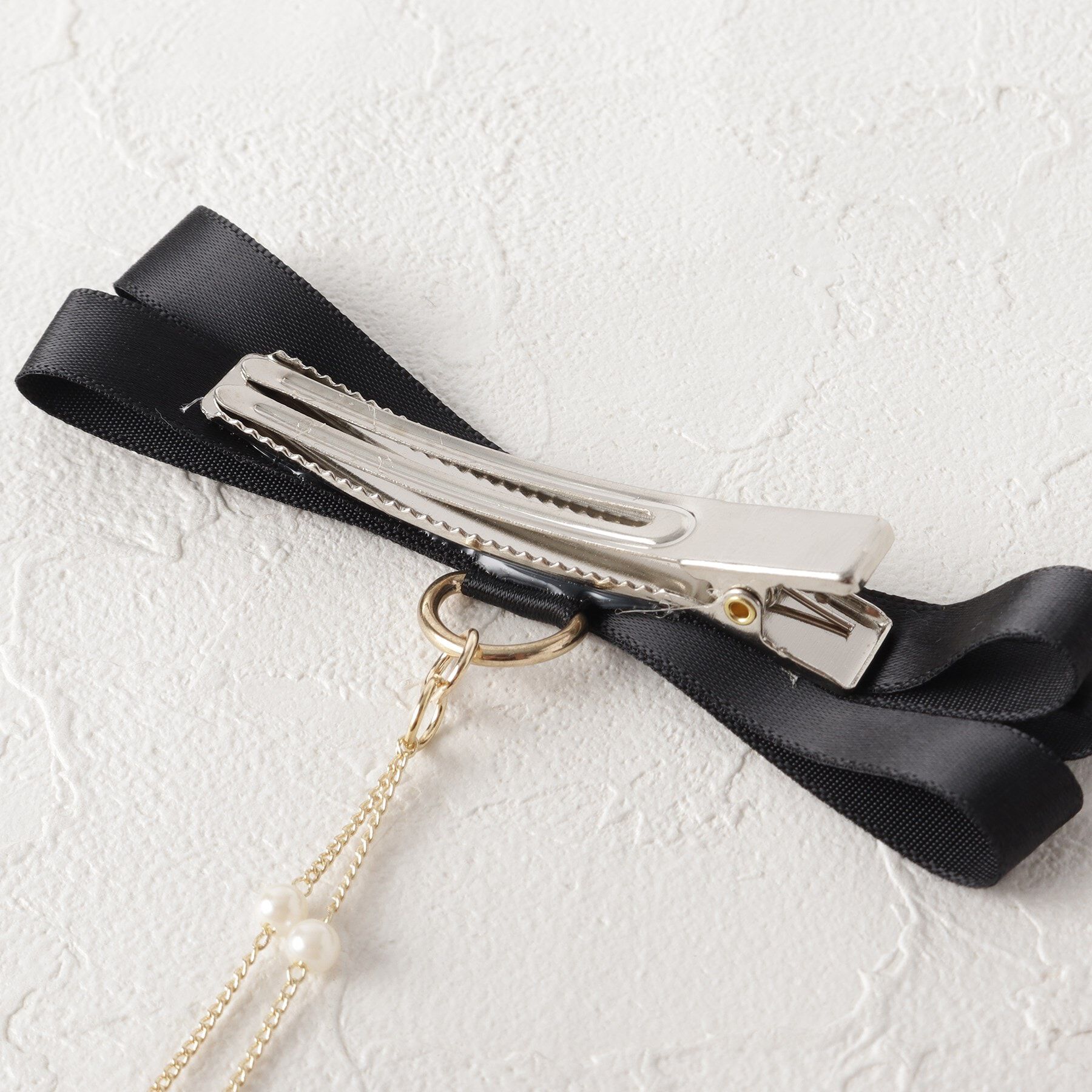 Grandedge「2連パール調チェーン付きサイド用リボンクリップ」|その他|