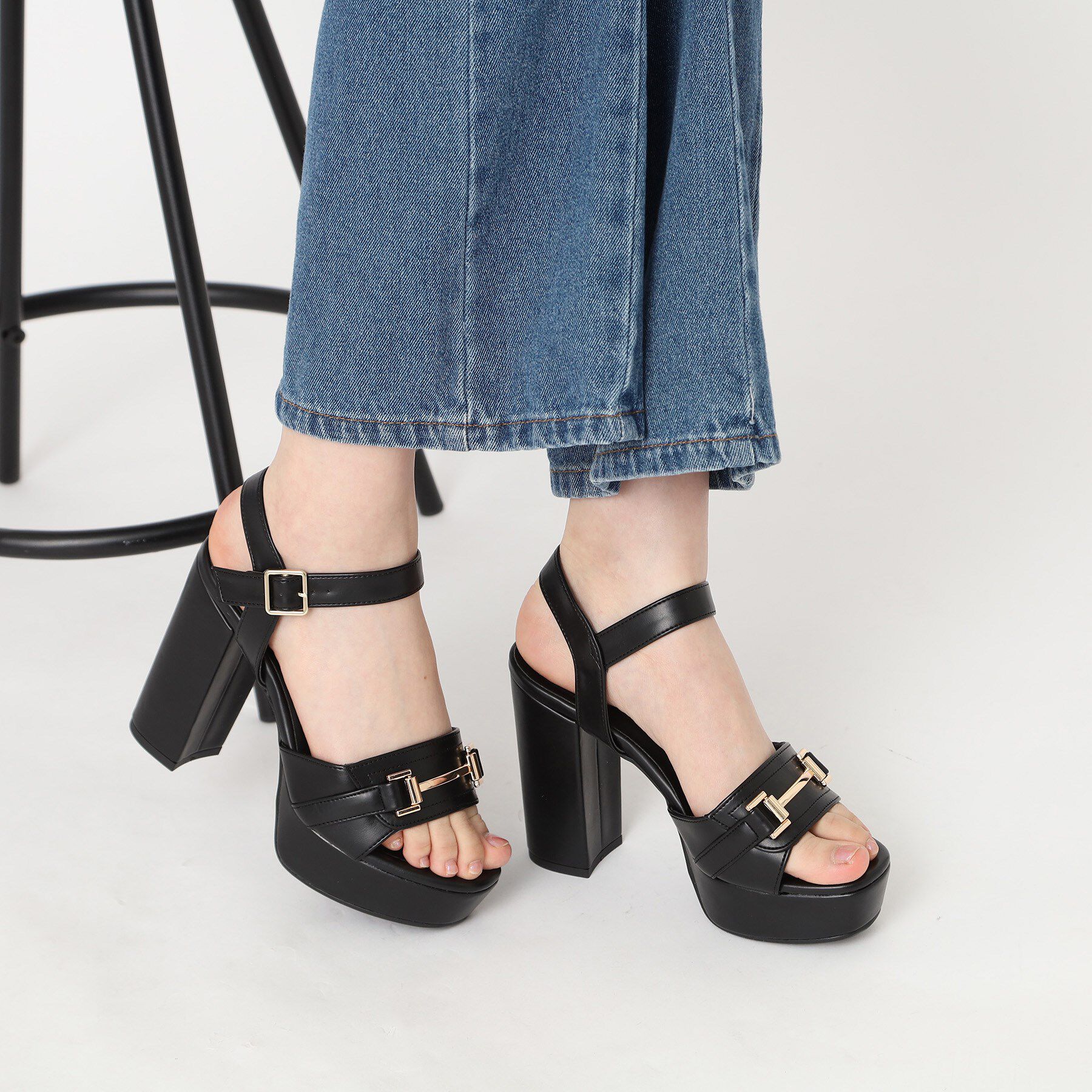 ESPERANZA「アッパービット厚底ヒールサンダル」|サンダル|