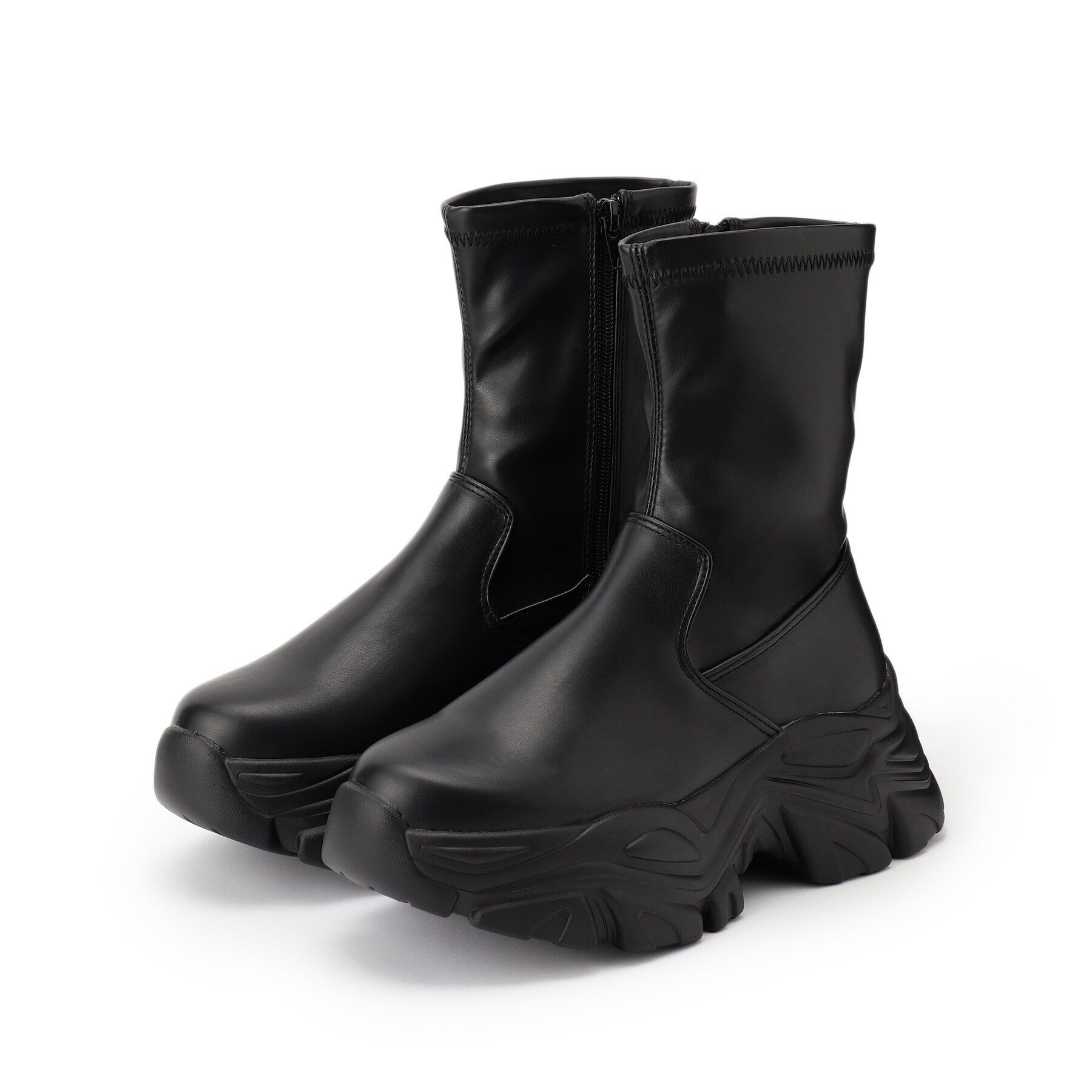 csT&P「厚底スニーカー底ブーツ」|ショートブーツ|