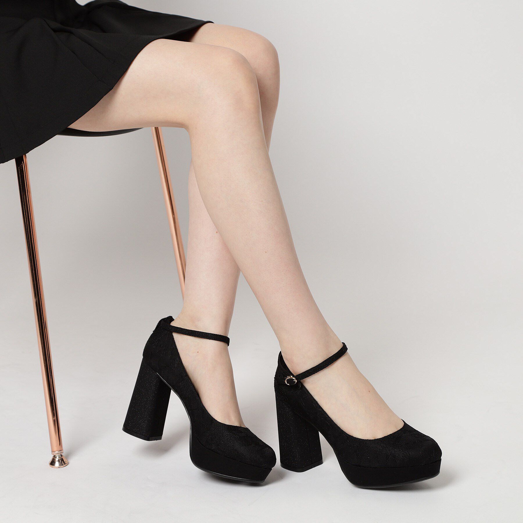 ESPERANZA「チャンキーヒール厚底パンプス」|パンプス|