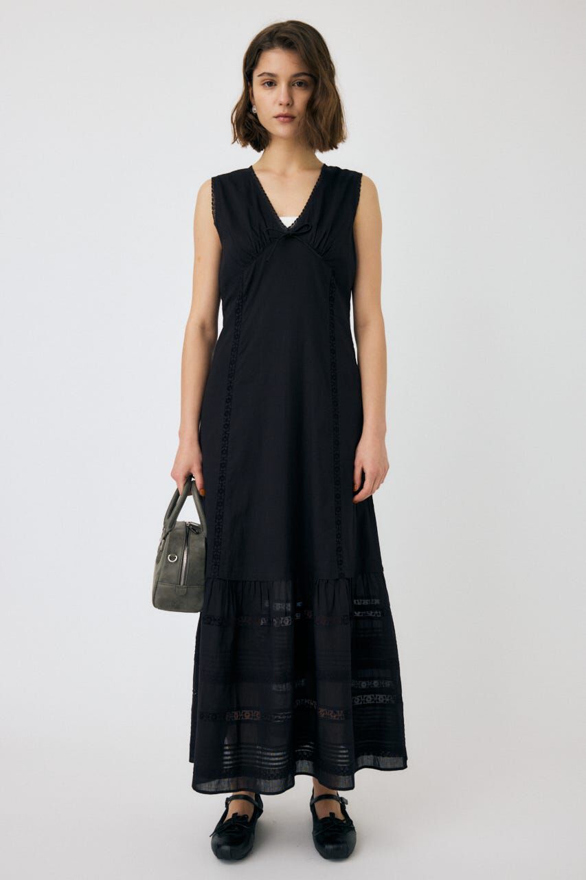 MOUSSY「LACE LONG ドレス」|ワンピース|