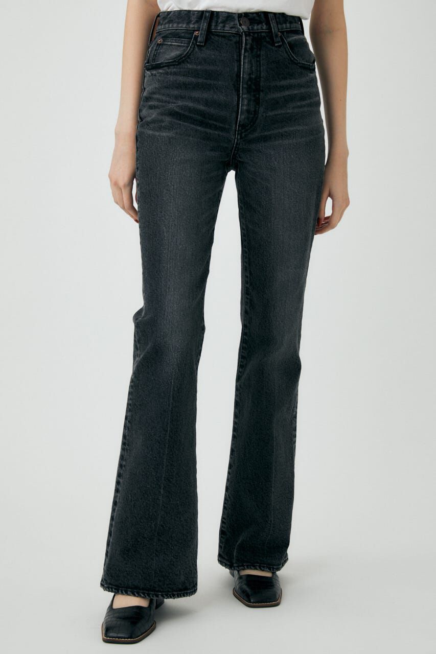MOUSSY「MVS BLACK FLARE」|デニム|BLK