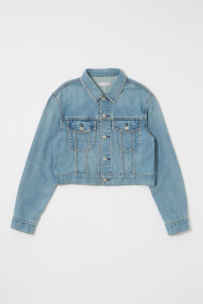 MOUSSY「TENCEL(TM) DENIM SHORT ジャケット」|デニムジャケット|