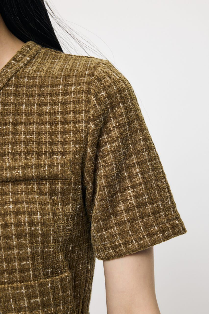 MOUSSY「TWEEDY カーディガン」|カーディガン|