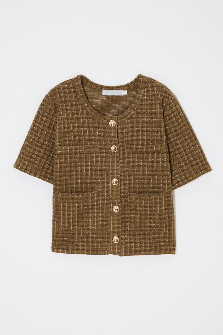 MOUSSY「TWEEDY カーディガン」|カーディガン|