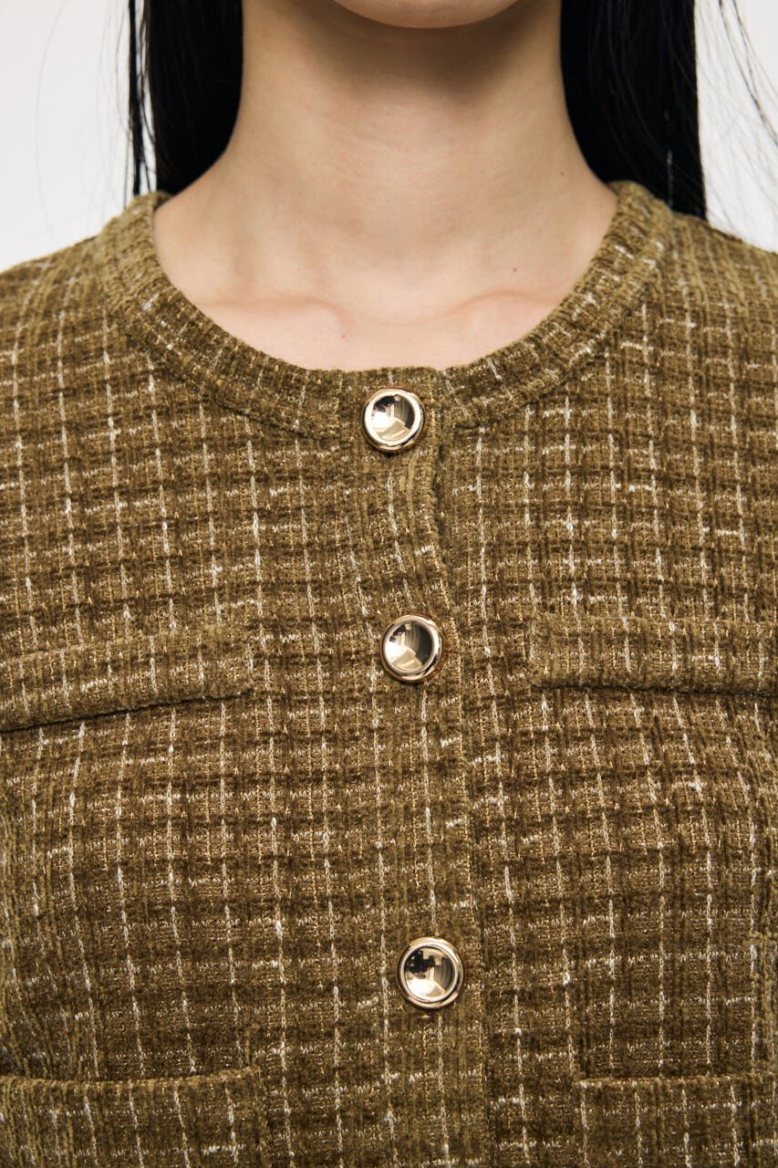 MOUSSY「TWEEDY カーディガン」|カーディガン|