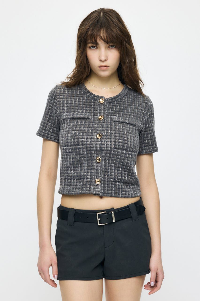 MOUSSY「TWEEDY カーディガン」|カーディガン|