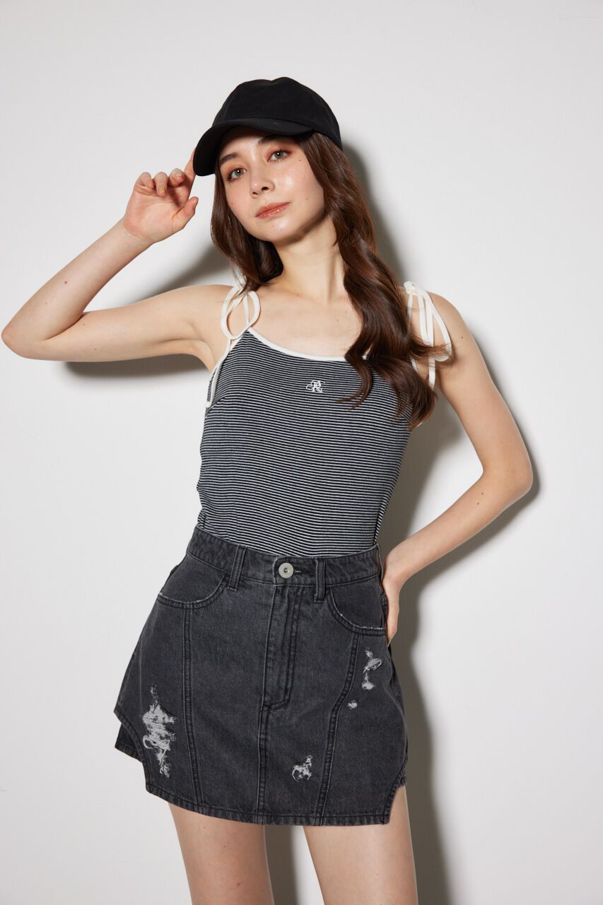 rienda「カップ付きリボンキャミトップス」|キャミソール|