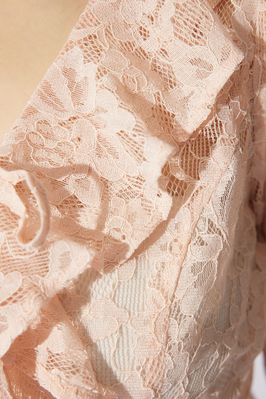 rienda「フロントフリル2WAYレースブラウス」|シャツ・ブラウス|