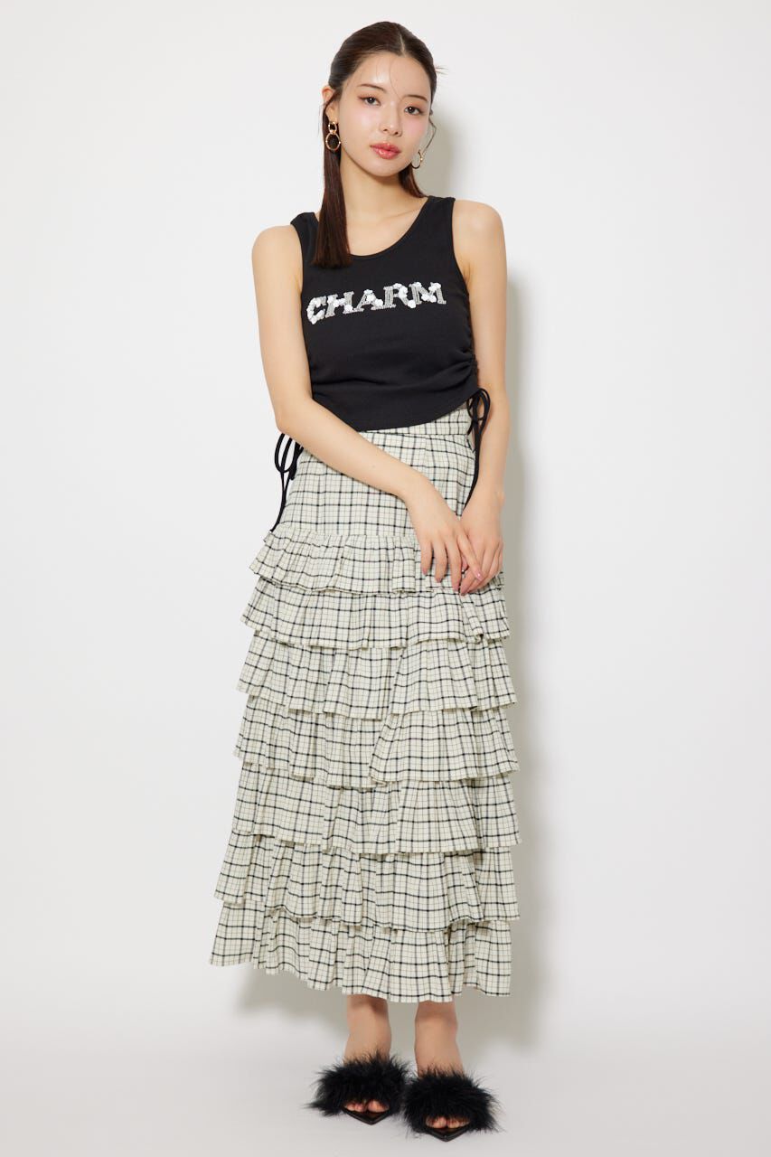 rienda「ビジュードロストタンクトップス」|タンクトップ|