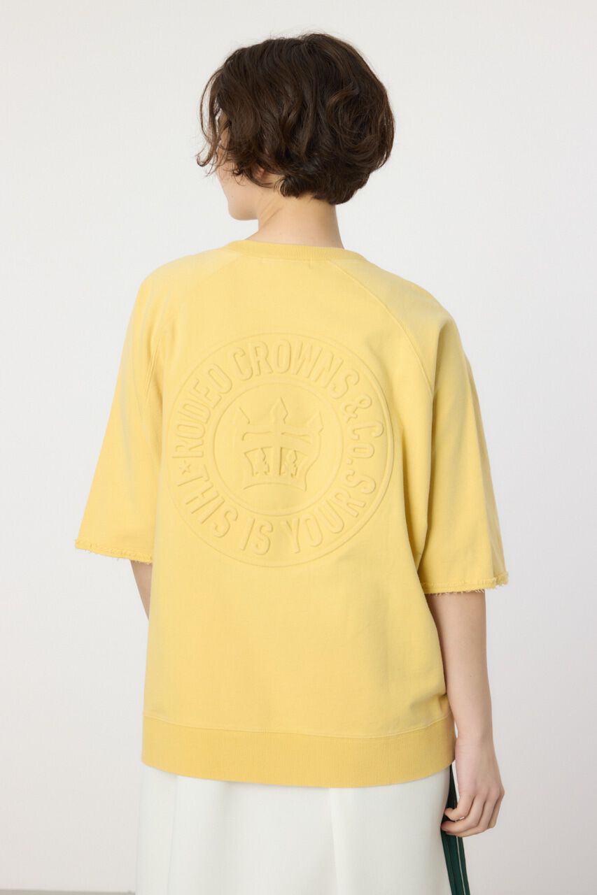 RODEO CROWNS「CIRCLE エンボスロゴ半袖スウェットトップス」|Tシャツ・カットソー|