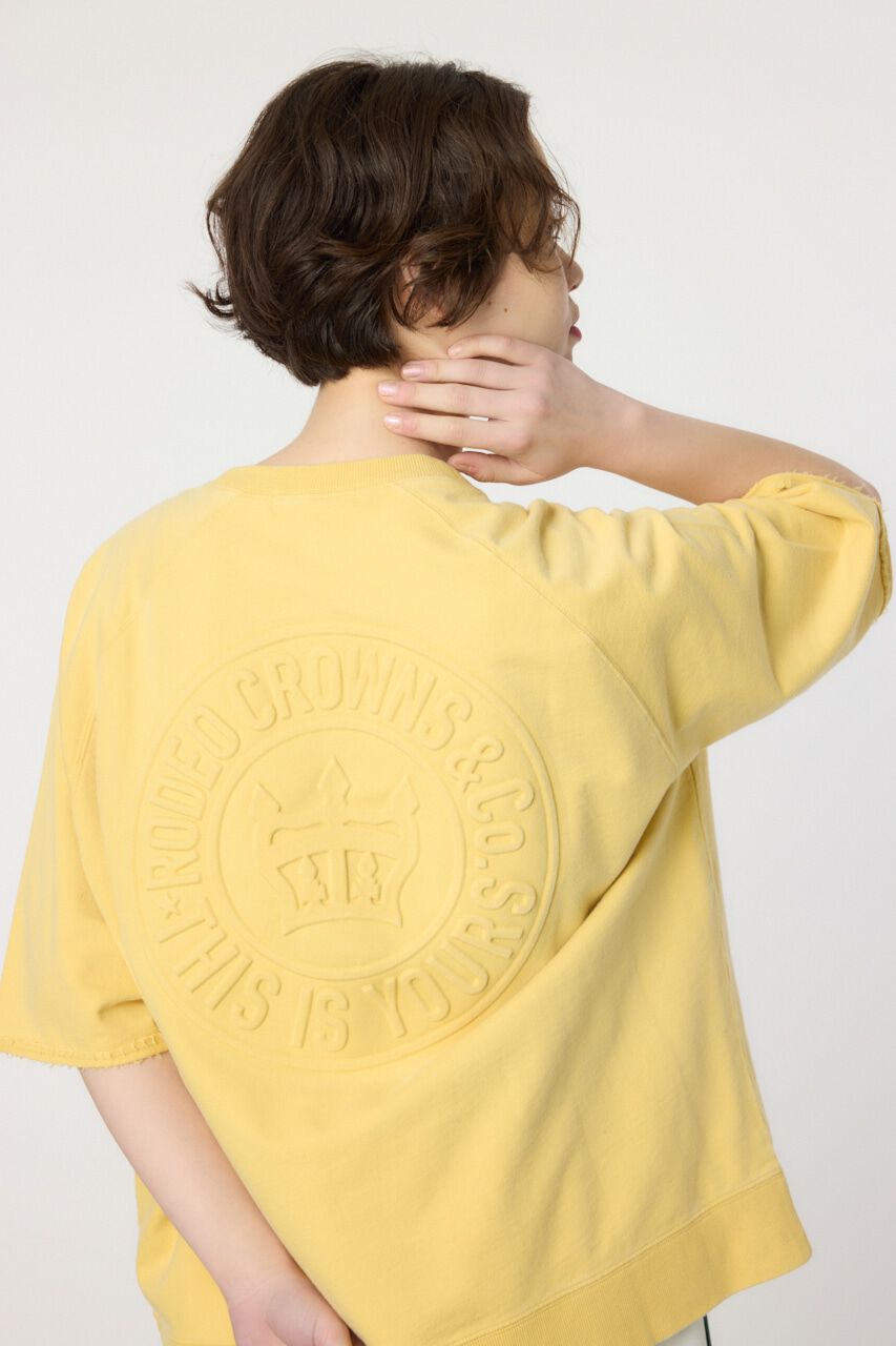 RODEO CROWNS「CIRCLE エンボスロゴ半袖スウェットトップス」|Tシャツ・カットソー|