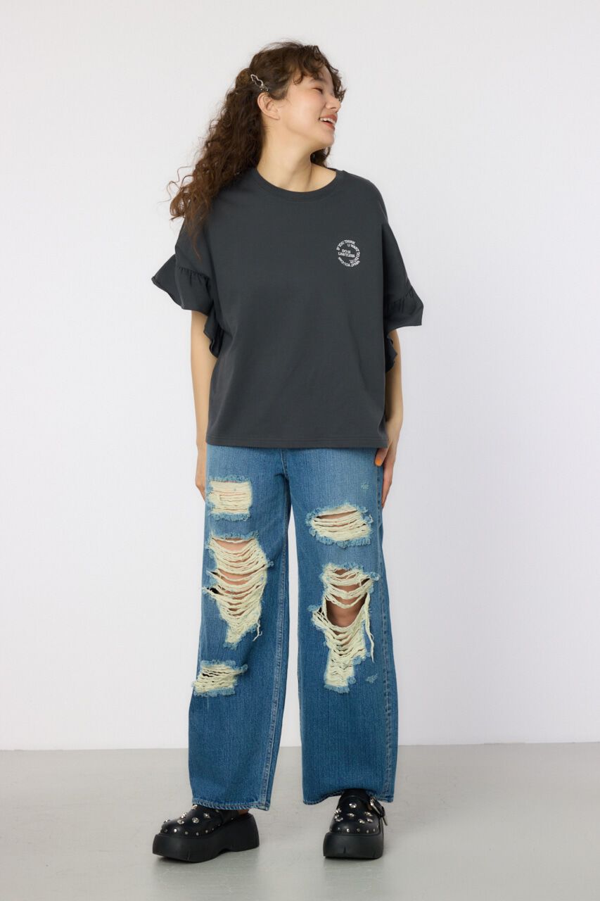 RODEO CROWNS「フリルスリーブトップス」|Tシャツ・カットソー|