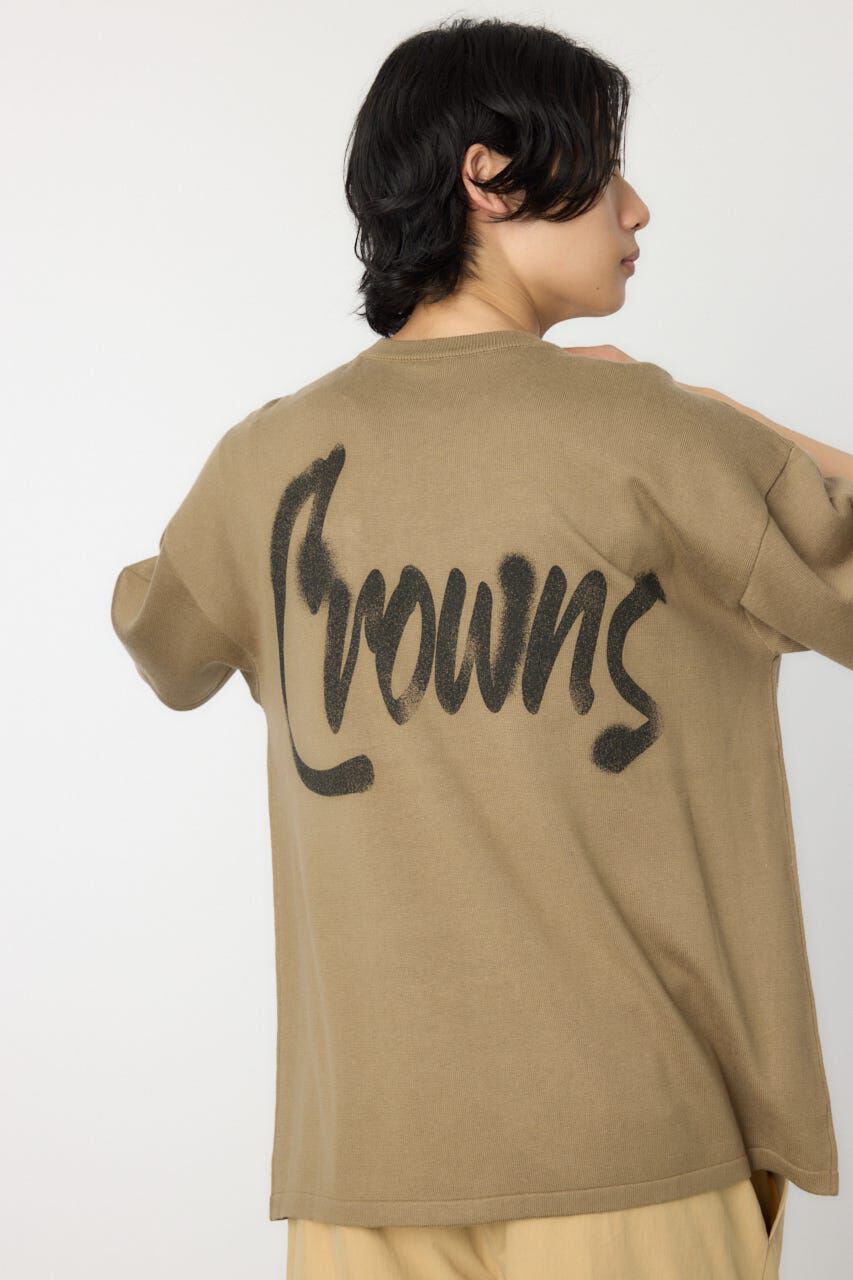 RODEO CROWNS「メンズスプレーロゴニットトップス」|ニット・セーター|