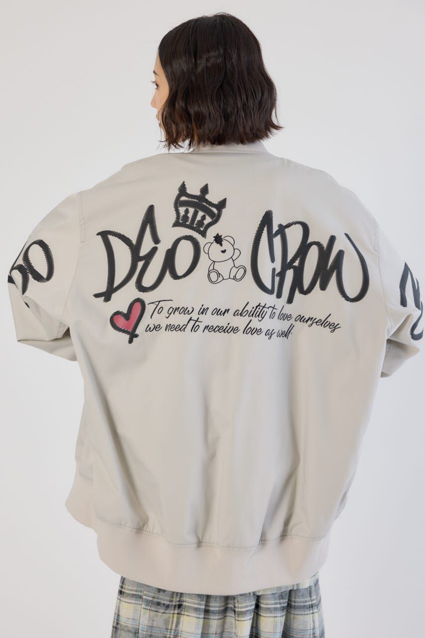 RODEO CROWNS「BRIDGE BEAR オーバーブルゾン」|ブルゾン・スタジャン|L/T.GRY1