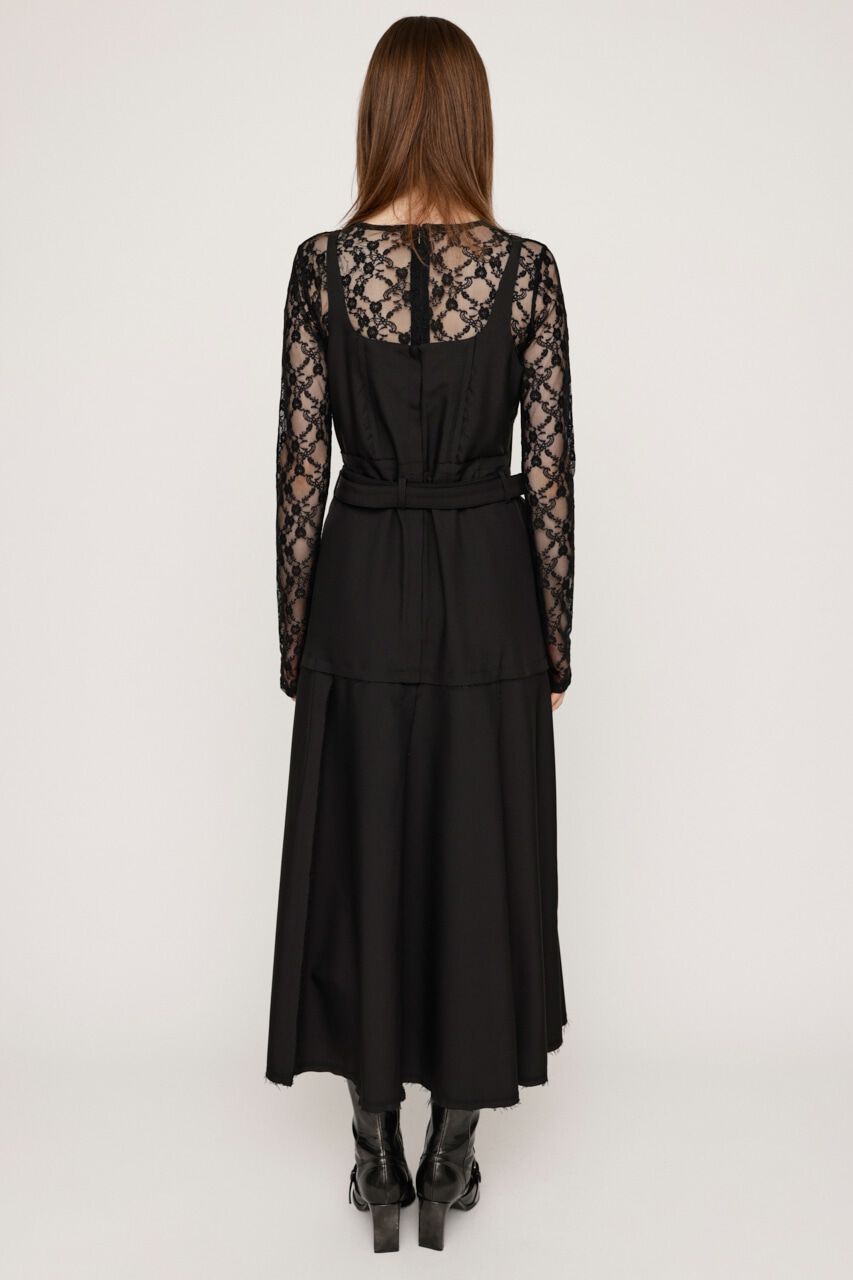 SLY「PLEATS BELTED ロングワンピース」|ワンピース|