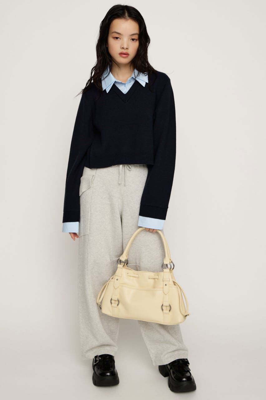 SLY「LAYERED LIKE CROP KNIT トップス」|ニット・セーター|