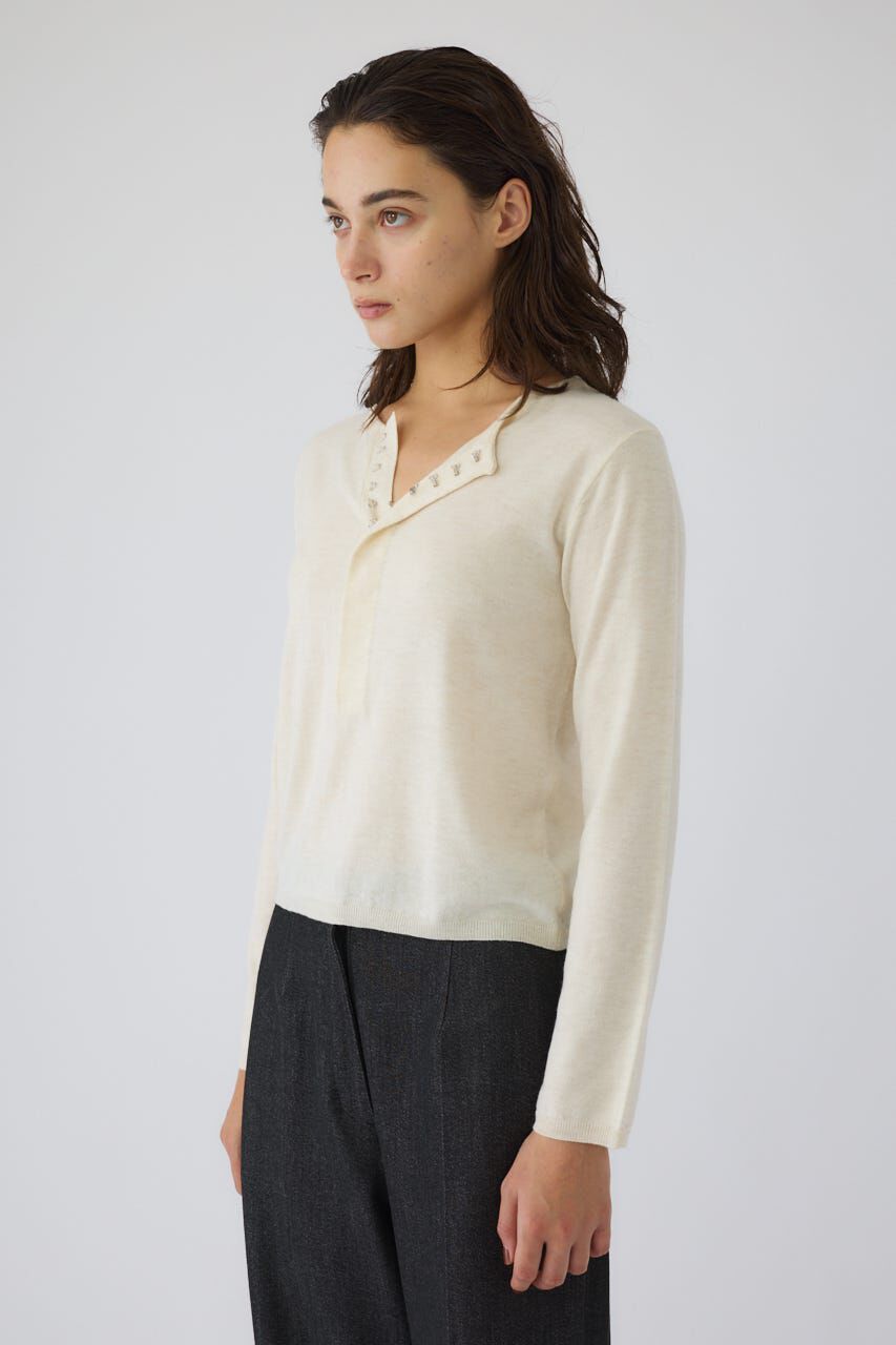 RIM.ARK 「Hook design silk blend knit」|ニット・セーター|