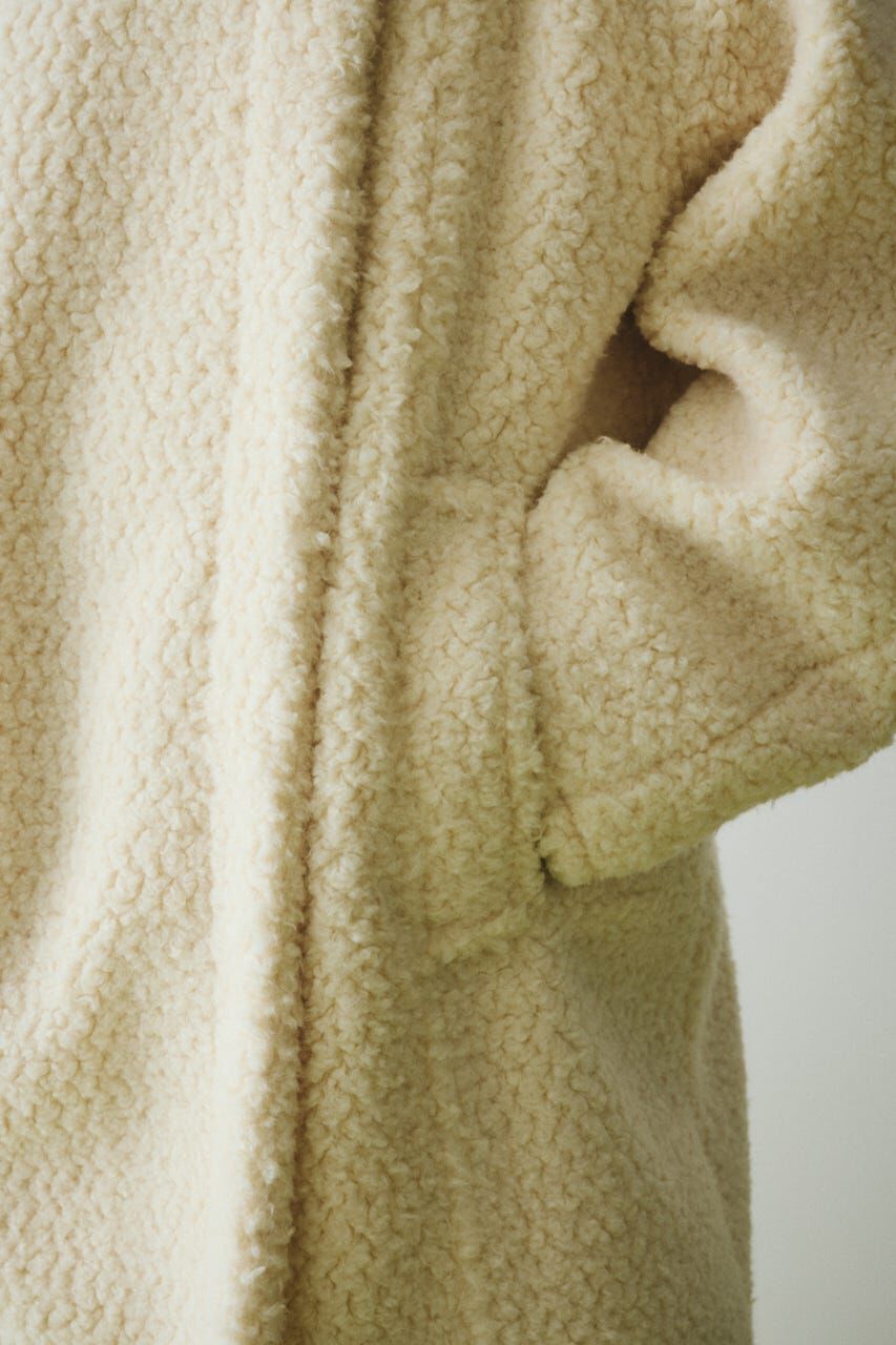 HeRIN.CYE「Stand collar boa coat」|その他|