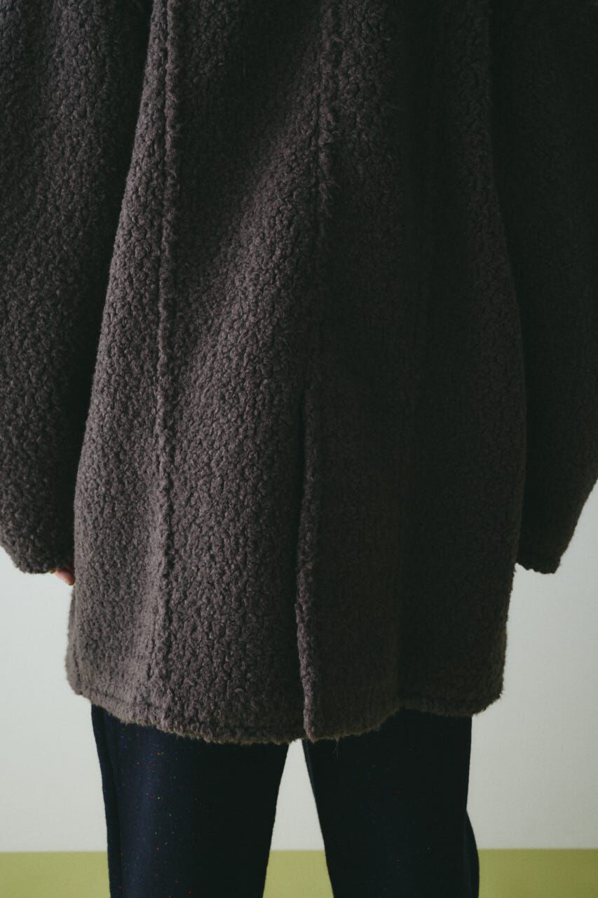 HeRIN.CYE「Stand collar boa coat」|その他|