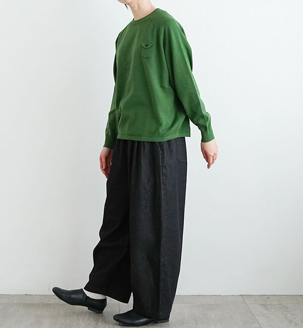 休日と詩「小さなポケットのニット」|ニット・セーター|