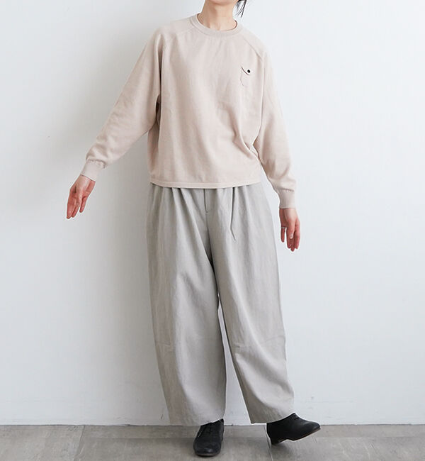 休日と詩「小さなポケットのニット」|ニット・セーター|