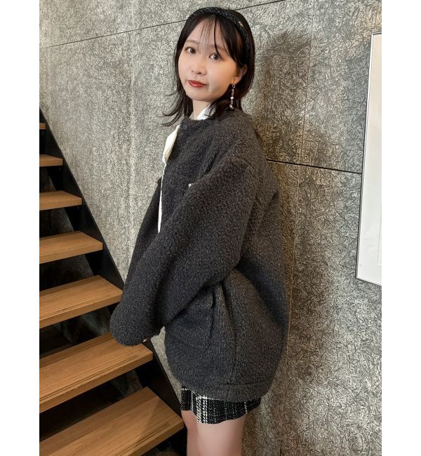 dazzlin「ボアフレンチブルゾン」|ブルゾン・スタジャン|