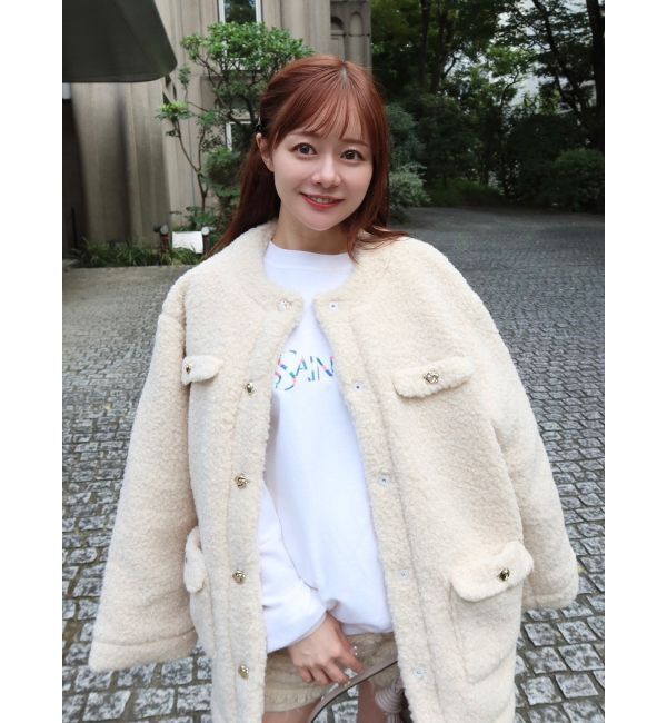 dazzlin「ボアフレンチブルゾン」|ブルゾン・スタジャン|