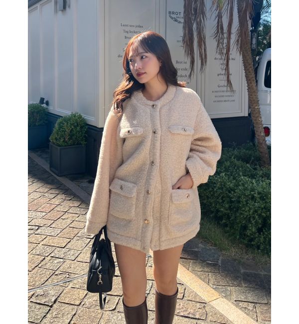 dazzlin「ボアフレンチブルゾン」|ブルゾン・スタジャン|